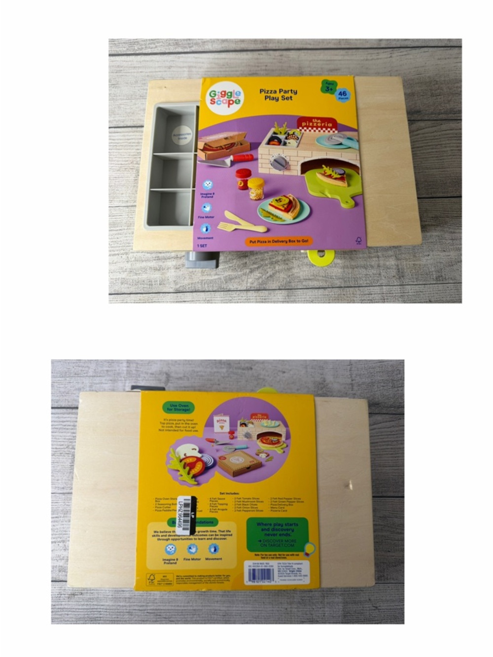 Gigglescape Pizza Party Play Set – Kids Pretend Food & Cooking Toy
